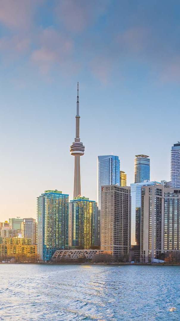 Skyline of downtown Toronto along the harbourfront